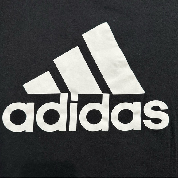 Adidas Amplifier Tee Black Logo T Shirt Mens Large Athletic Graphic - Picture 2 of 4
